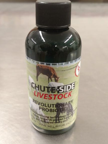 Chute-Side Livestock Probiotic 100ml Self-sealing bottle